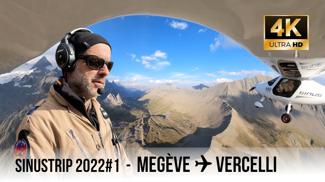 2022.08.11   Pipistrel Sinus Flight | Megève ✈ Vercelli | Holiday Sinustrip 2022 # 1.