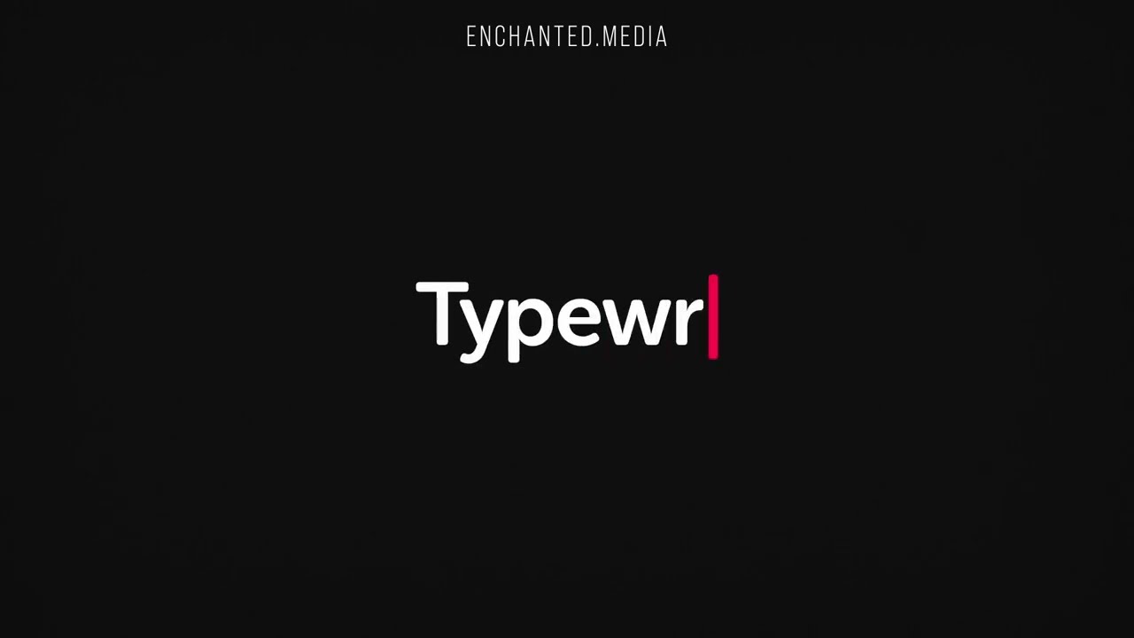 Typewriter Text and Cursor After Effects Template | Free Download