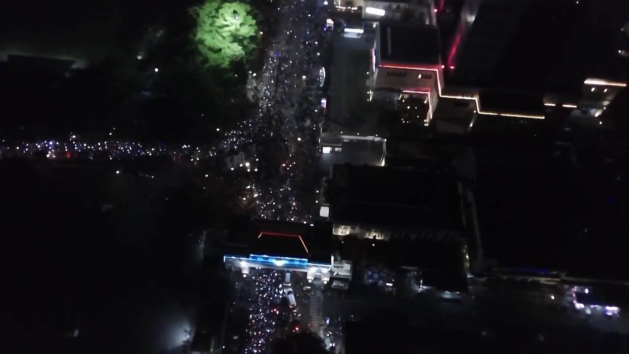 Drone Pemandangan Back to Back Persib Juara 2025 di Kota Bandung