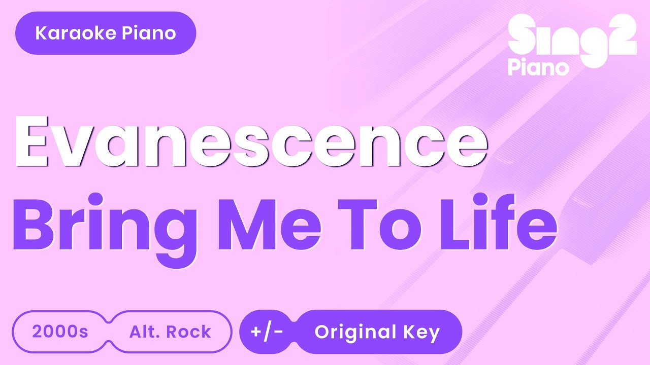 Evanescence - Bring Me To Life (Piano Karaoke)