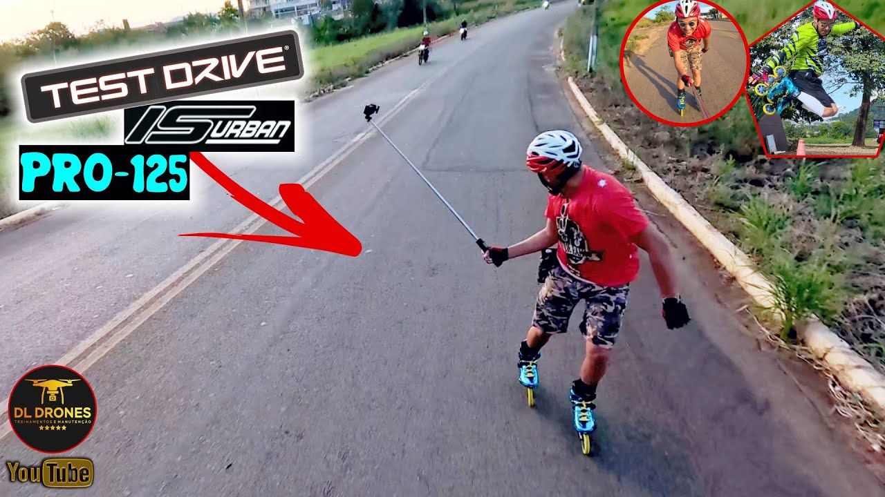TESTE HARD-CORE DO PATINS IS URBAN PRO 125MM  @InlinestoreBR  FILMAGEM COM DRONE ⛸️😱🚀