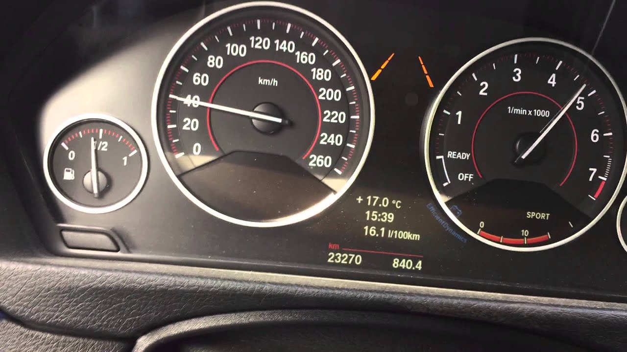 BMW 316i F30 chip 220hp acceleration 0-100 kmh