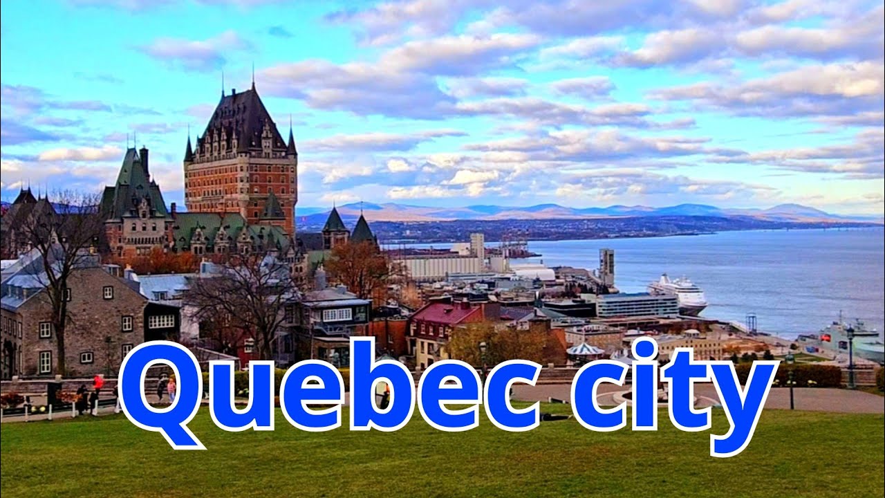 Walking in Quebec city | Fairemont le Château Frontenac | Terrasse Dufferin | Tour 2023 [UHD]
