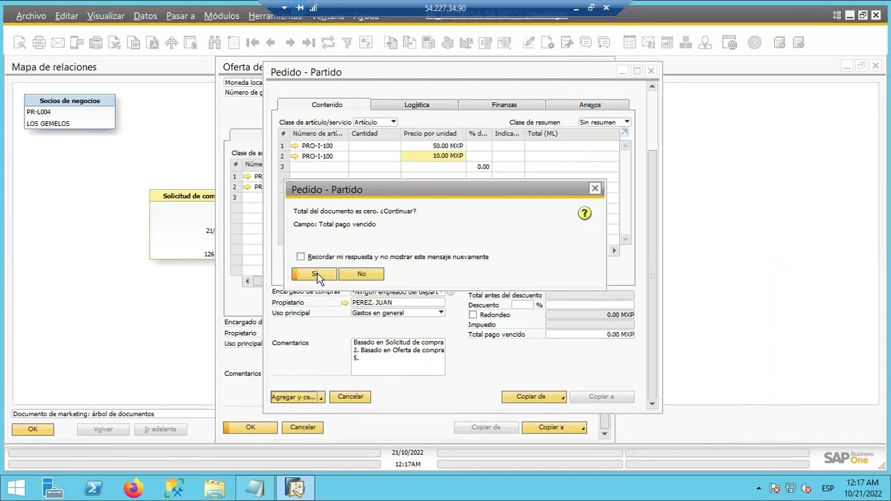 PROCESO DE COMPRA EN SAP BUSINESS ONE