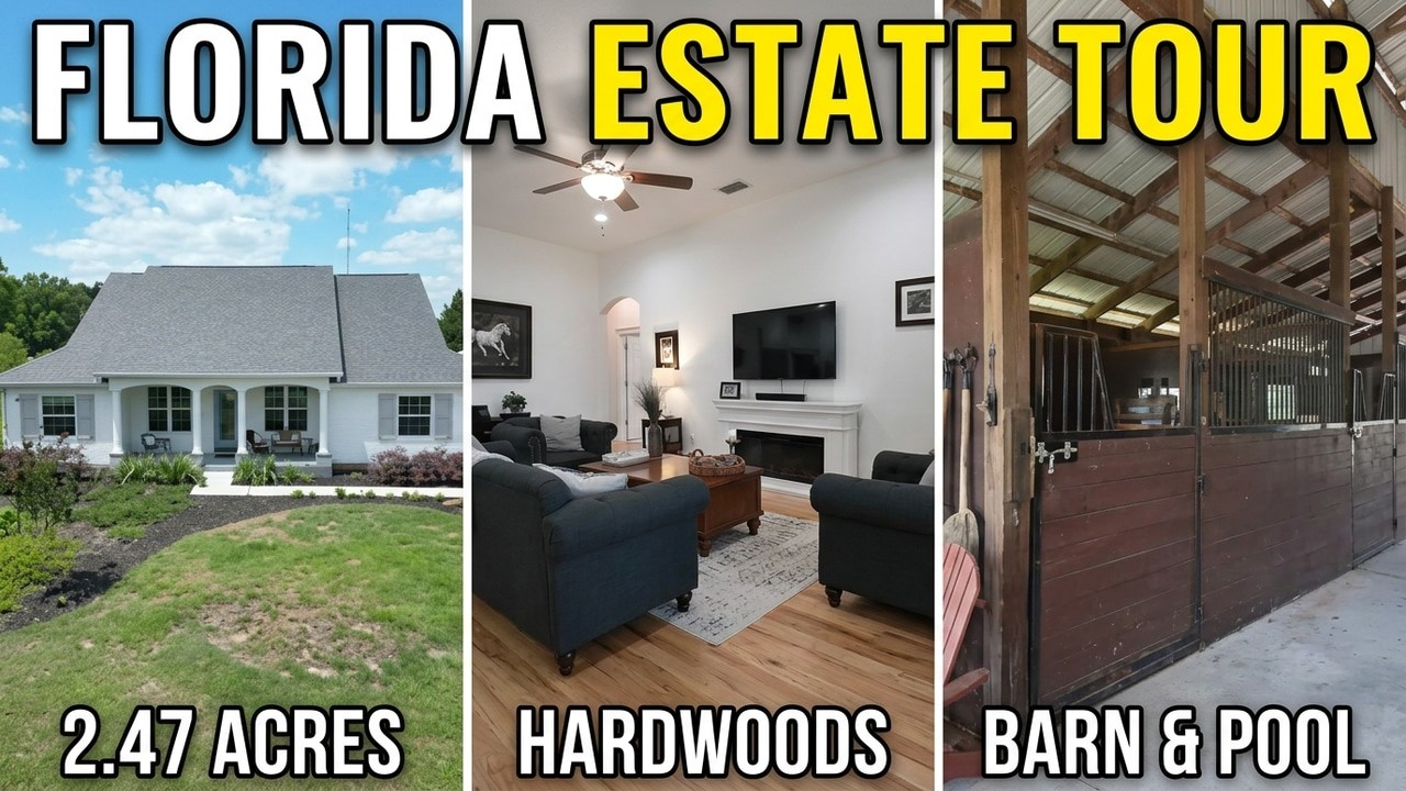 Luxury north Lakeland home on 2.47 acres | Find Beautiful Hardwood Floors | Living in Lakeland FL