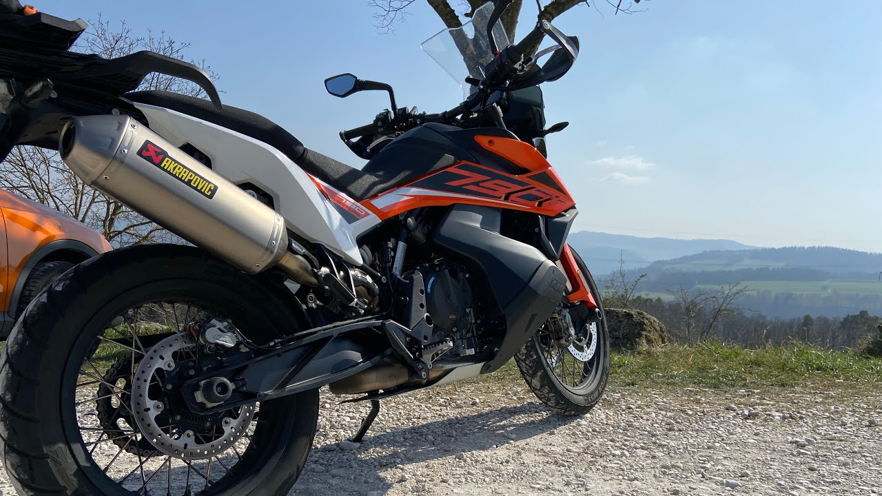 KTM 790 Adventure [Full Soundcheck, Akrapovic, 35kw]