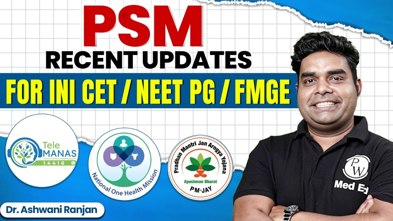 All Government Health Schemes For INICET May | PSM for NEET PG & INICET 2026 | Dr. Ashwani Ranjan