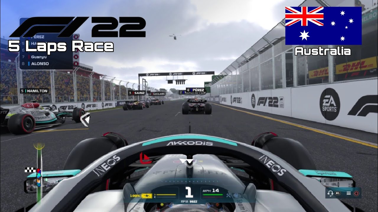 F1 2022 GAME | 5 Laps Race Australia - George Russell | PS4 Gameplay