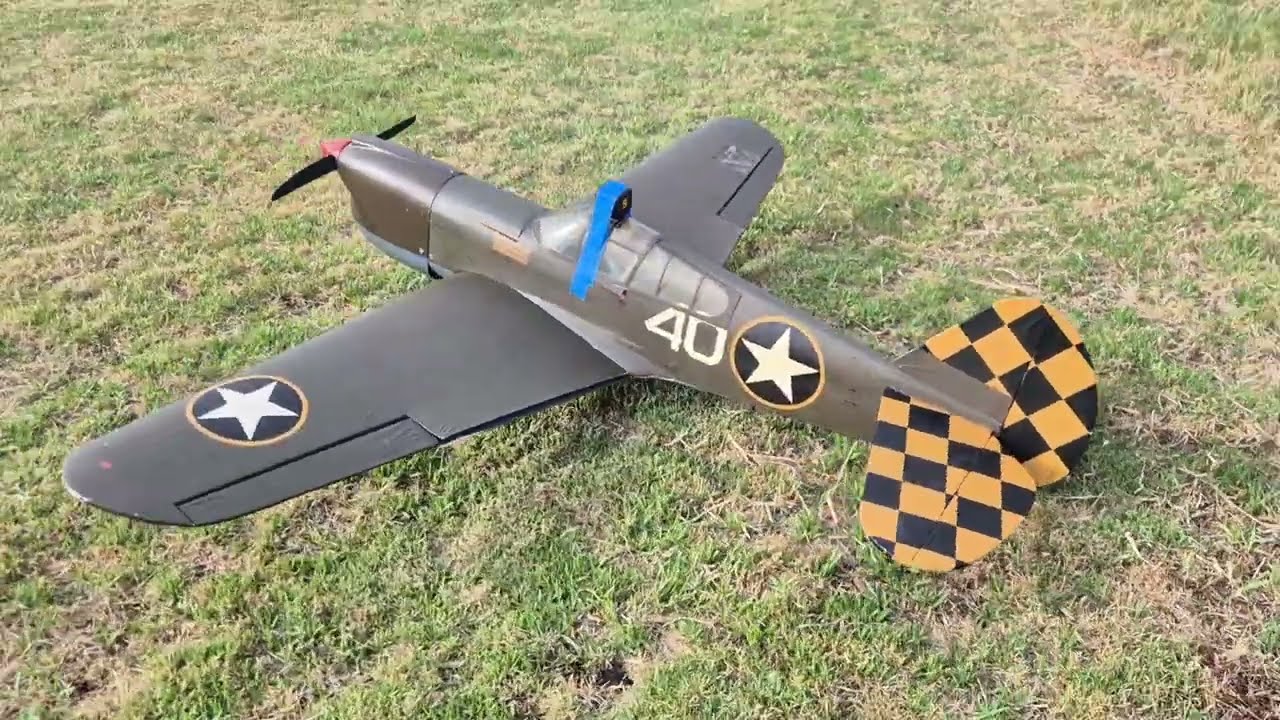 RC P-40 Overdue for landing gear maintenance: Flight Ten