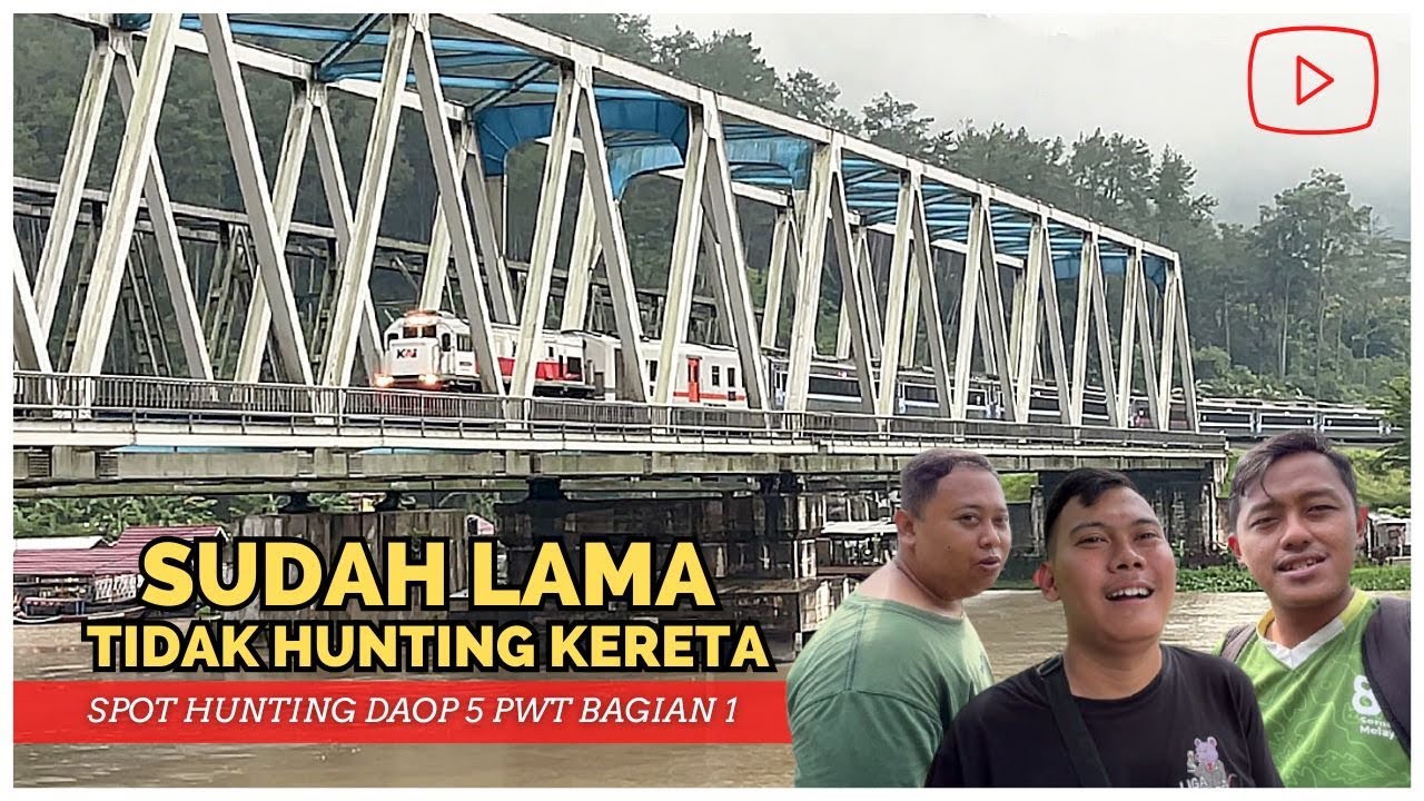 TIBA-TIBA HUNTING KERETA‼️🚂 Spot Hunting Kereta Api Terkeren di Purwokerto🤩👍 Hunting bareng @Adivnm