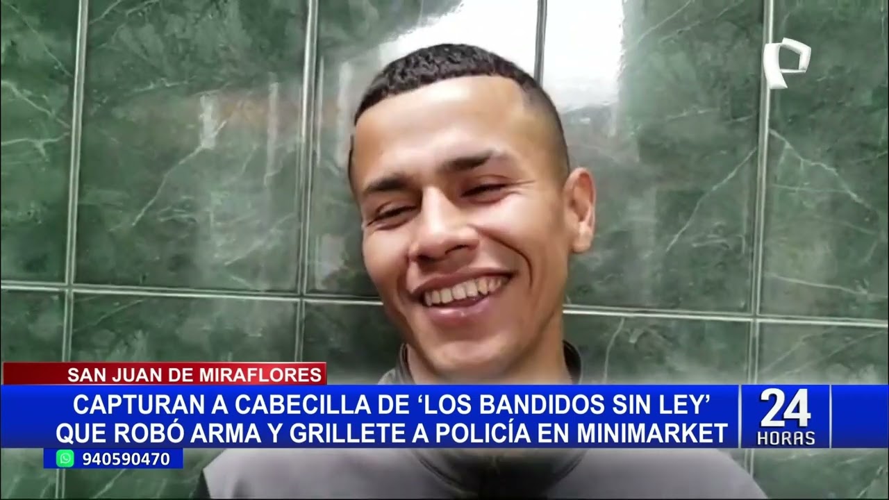 SJM: cae delincuente que robó arma a policía y asaltaba minimarkets