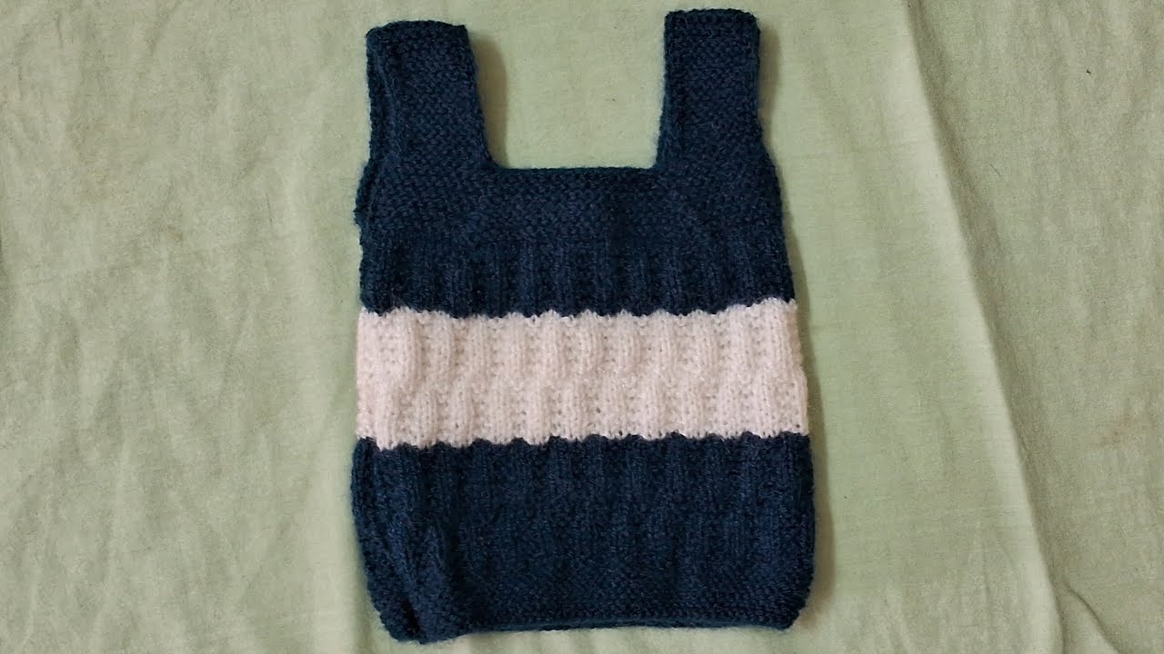 3 months old baby ke liye easy  Woolen inner....explanation in hindi.