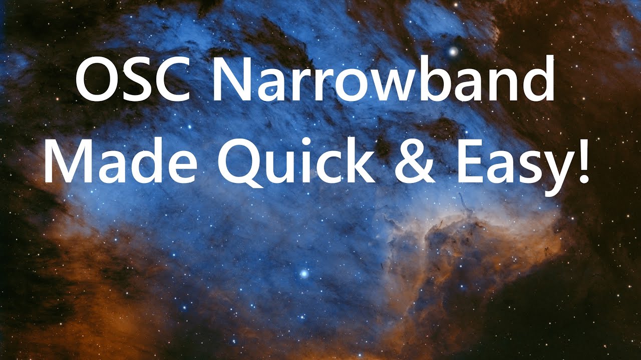 OSC Narrowband Processing Guide - As Quick As Possible! - PixInsight