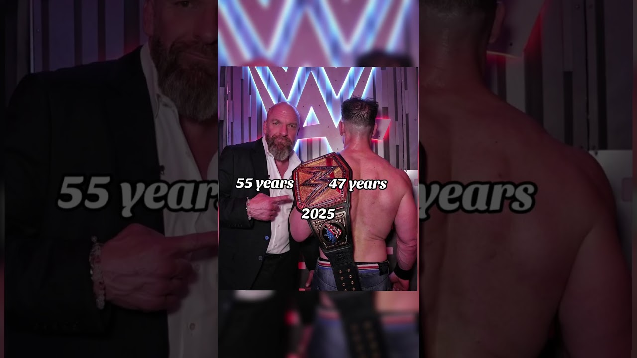 Triple  H and John Cena ( Then vs Now) #wwe #johncena #tripleh