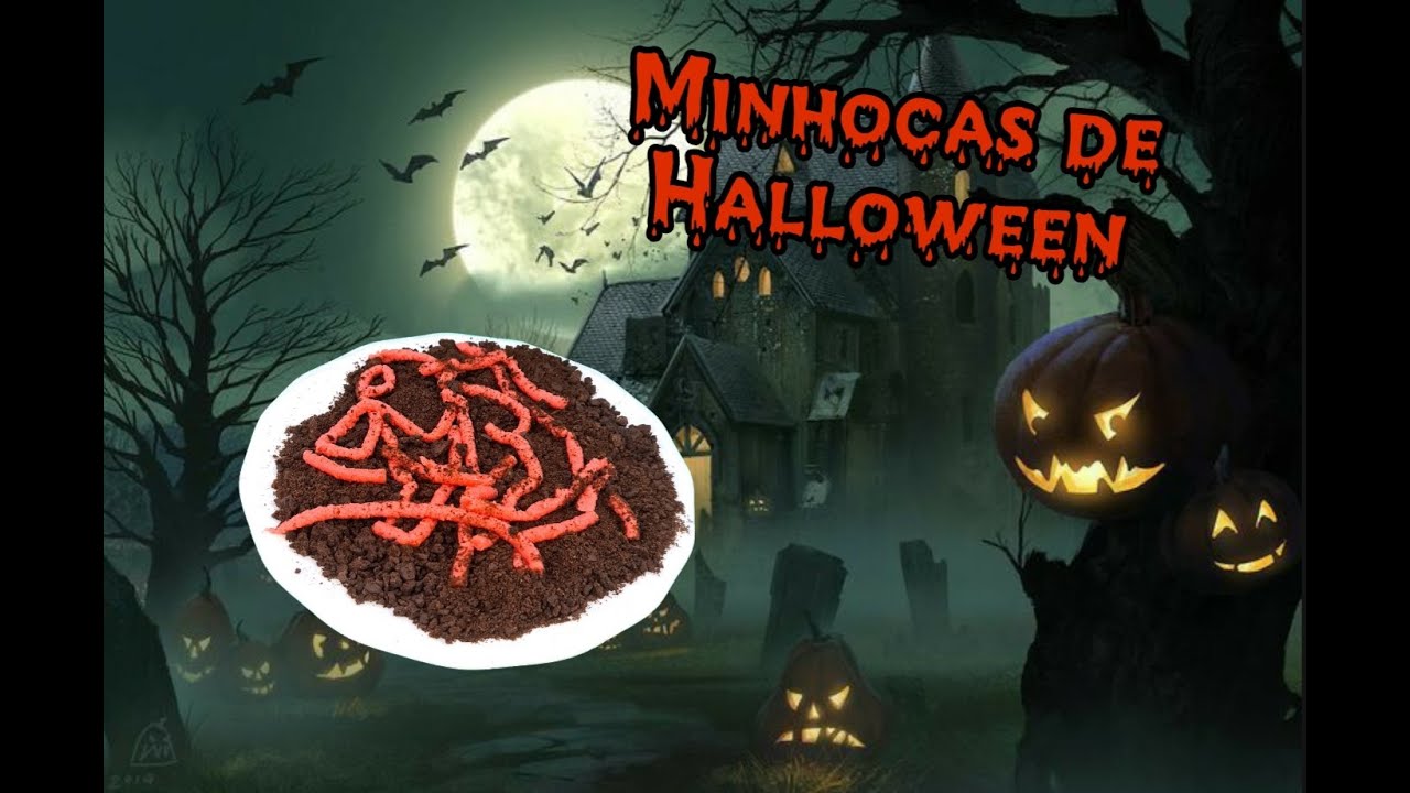 RECEITA FÁCIL E RÁPIDA - MINHOCAS DE GELATINA PARA O HALLOWEEN
