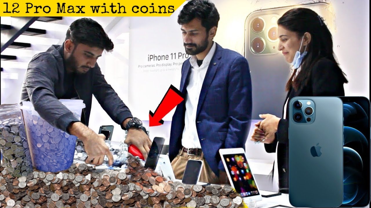 Buying iphone 12 PRO MAX With Pennies Prank @ThatWasCrazy​