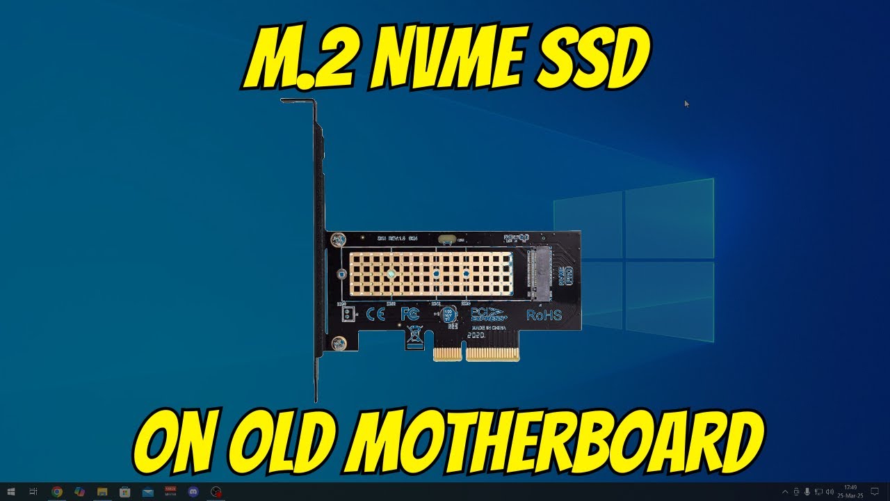 M.2 NVMe On Old Motherboard Using PCI Express Adapter Making Bootable To WIndows Via USB