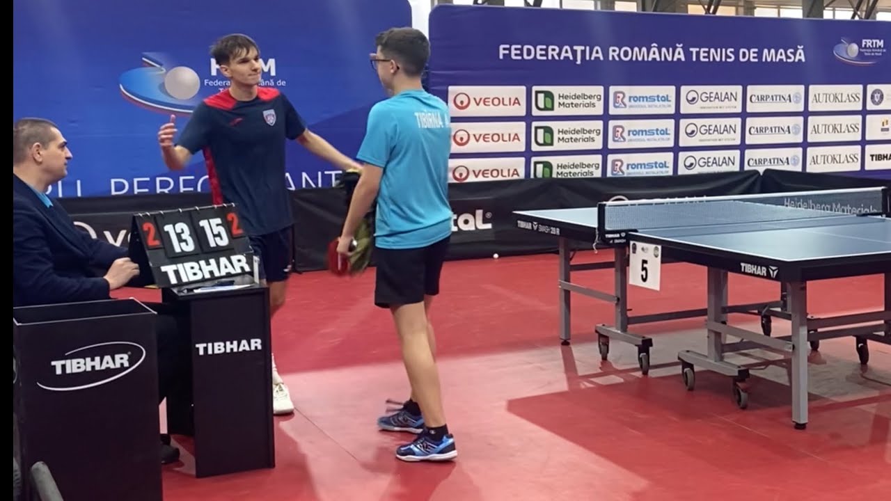 DRAGOS BUJOR⚔️ANDREI TIBIRNA🏓ROMANIAN CHAMPIONSHIP CUP🏆 UNDER 19  🇷🇴 LAST 32 ❗️#foryou #tabletennis
