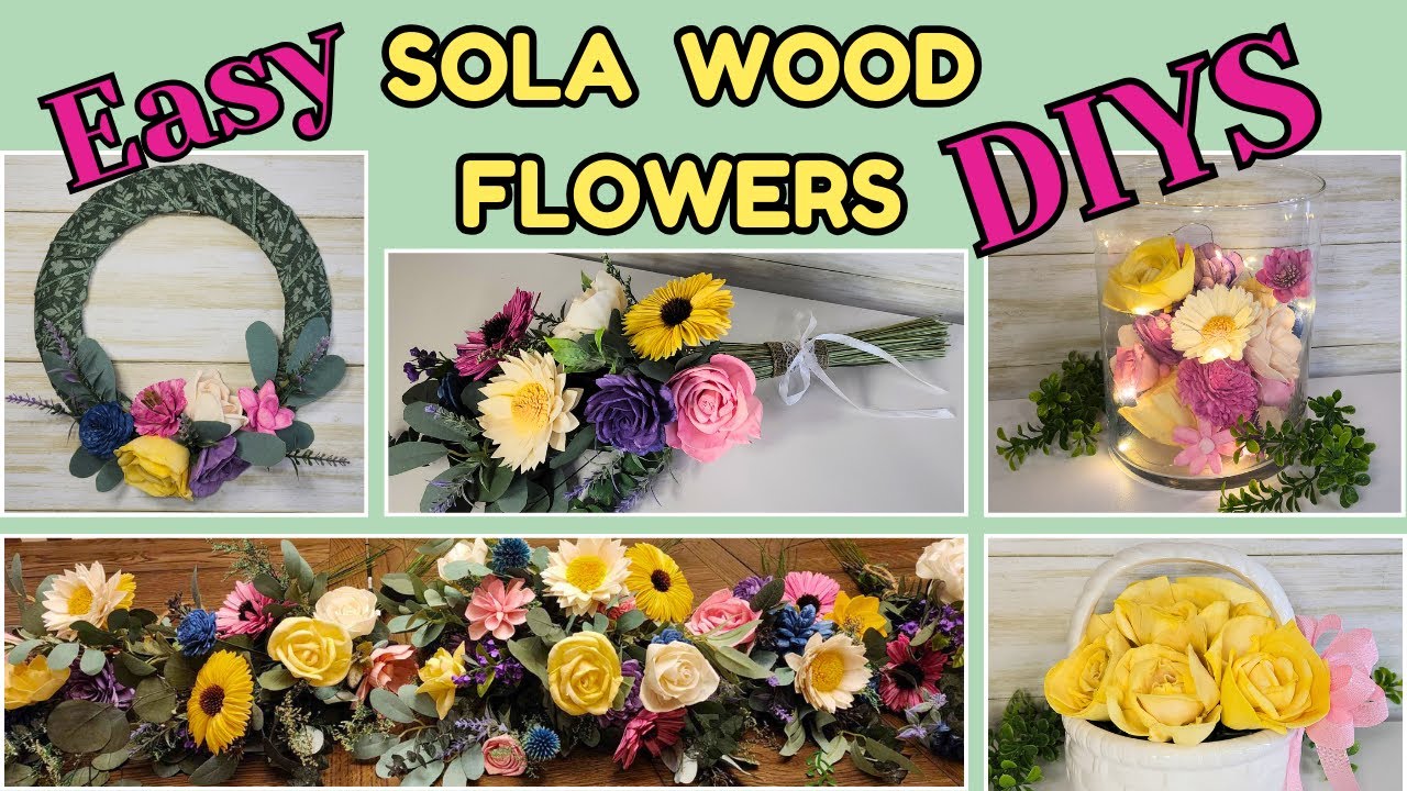 DIY w/ AMAZING WOOD FLOWERS that look REAL!!  Perfect for Weddings & Home Decor!