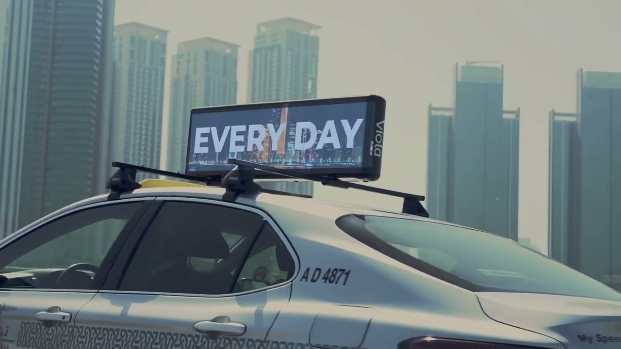 Viola Outdoor launches smart digital taxi-tops