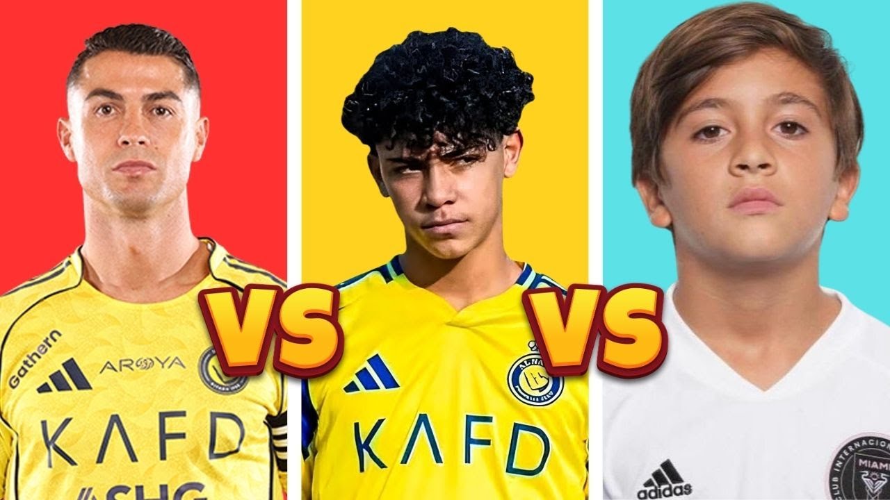Comparison: Ronaldo vs Ronaldo JR vs Thiago Messi | Football Legacy Comparison
