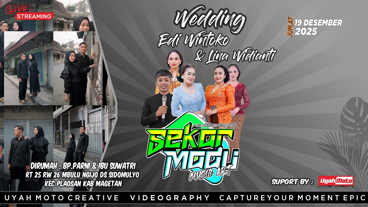 LIVE! SEKAR MADU MUSIC - WEDDING LINA & EDI DIKED.BP.PARNI - PLAOSAN MAGETAN
