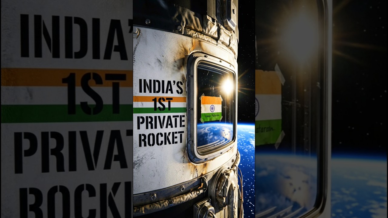 India&rsquo;s 1st Private Rocket Reaches Space! 🇮🇳🚀 Vikram-1 | Skyroot Aerospace #currentaffairs #shorts