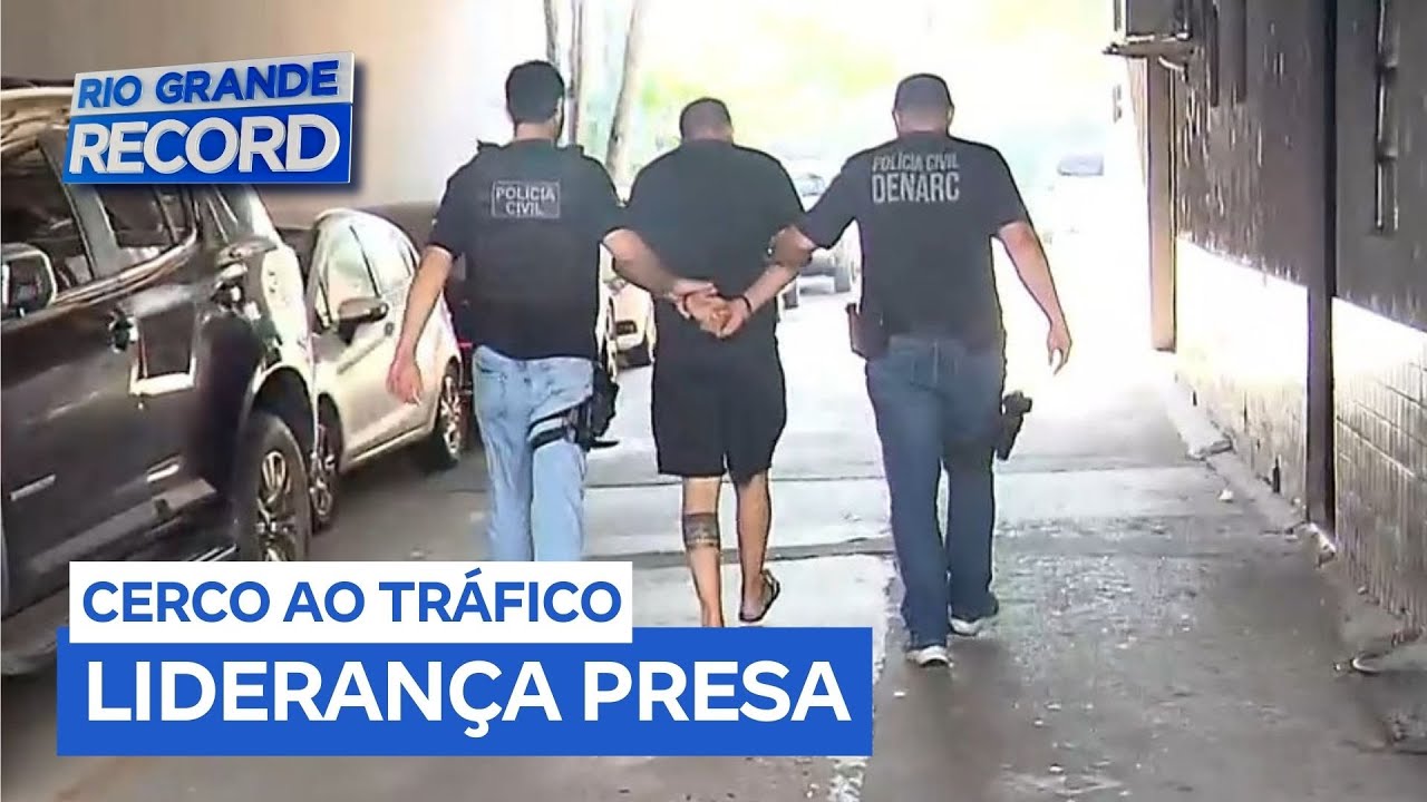 Líder do tráfico de drogas é preso em Porto Alegre (RS)