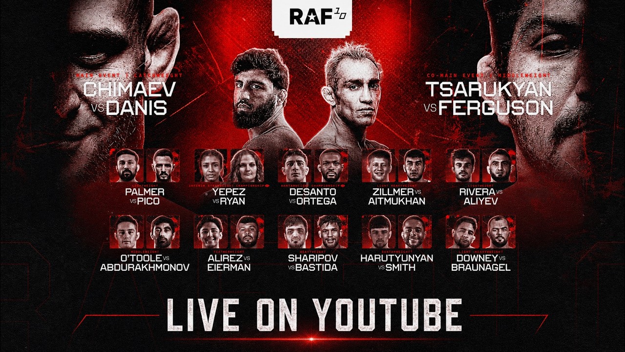 RAF 10 *LIVE* | Khamzat vs Danis | Real American Freestyle wrestling