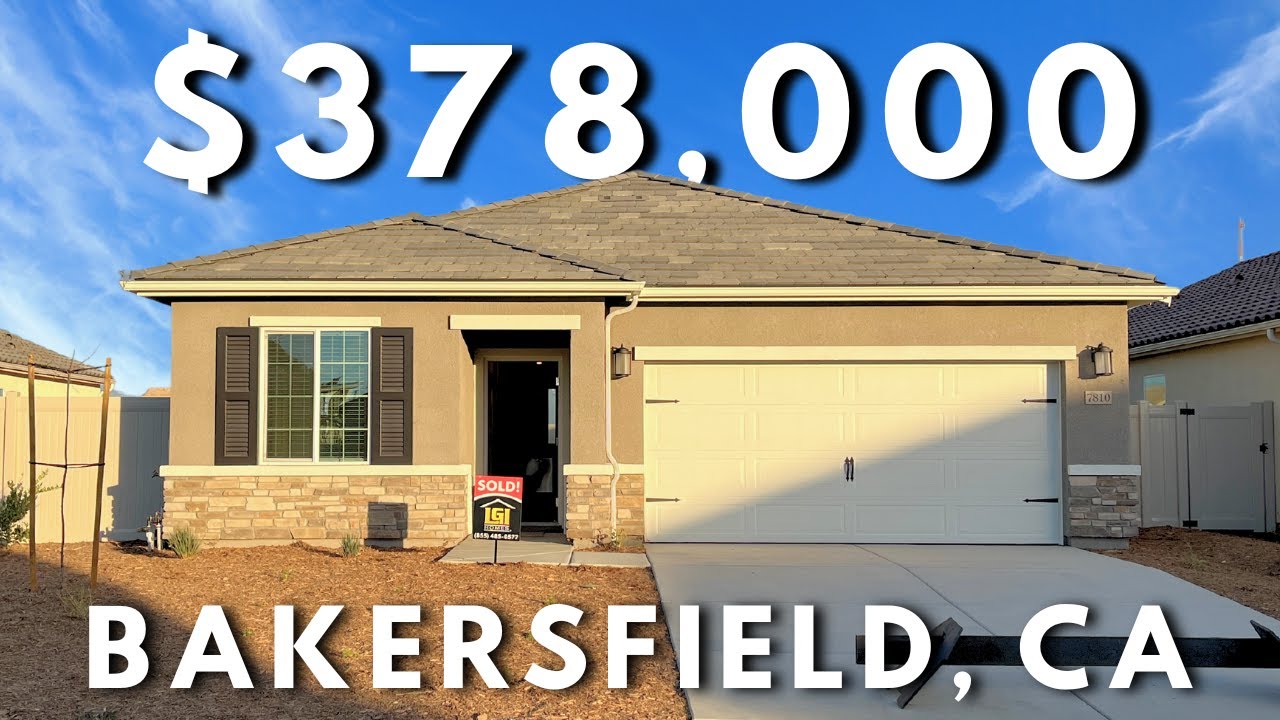TOURING AN AFFORDABLE NEW CONSTRUCTION HOME IN BAKERSFIELD CALIFORNIA | $378,000