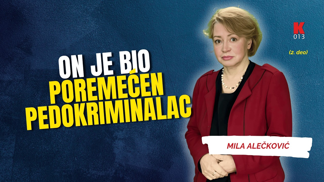 Mila Alečković: Najgori ljudi su na visokim funkcijama