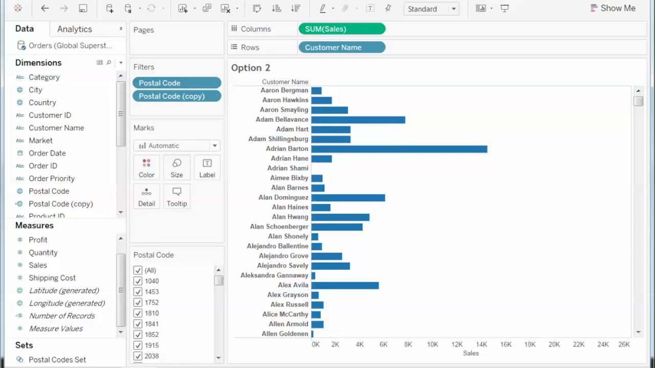 Removing Null Values from Filters