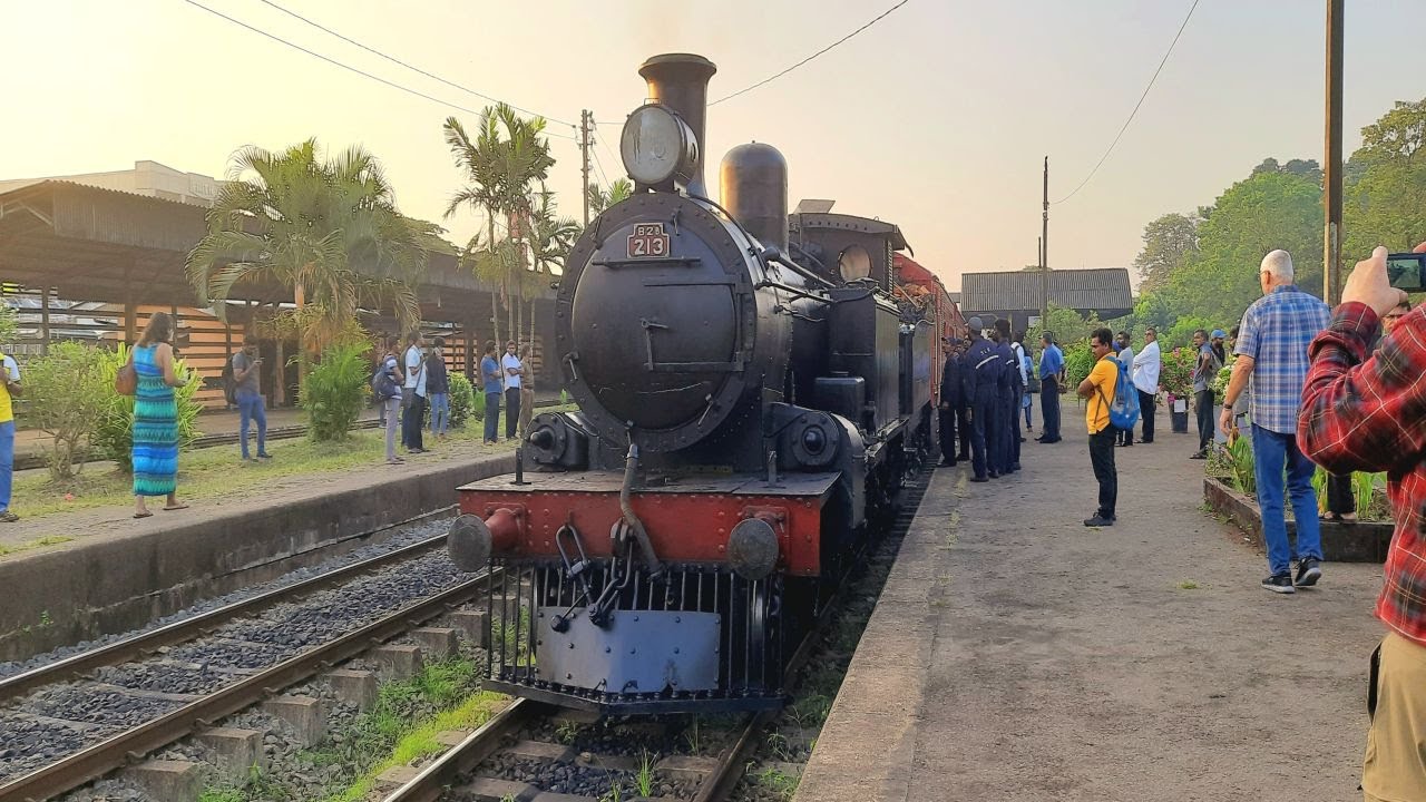 The 'Viceroy Special' steam train at Ragama Junction - Feb 2024