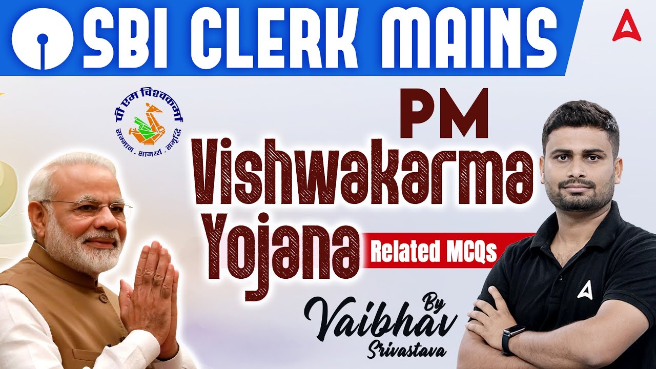 PM Vishwakarma Yojana Related MCQs | Day 1 | GA for SBI Clerk Mains 2023-24 By Vaibhav Srivastava