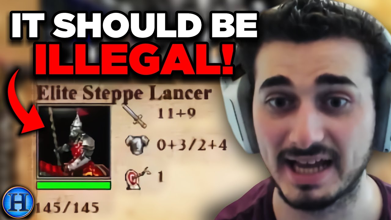 He Used a Custom Civ With CRAZY Steppe Lancers | AoE2