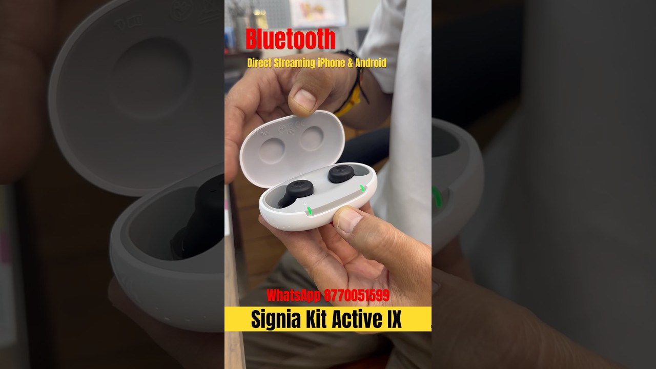 Signia Kit Active IX Rechargeable Hearing aids with Bluetooth (for android and iPhone) #hearingaid