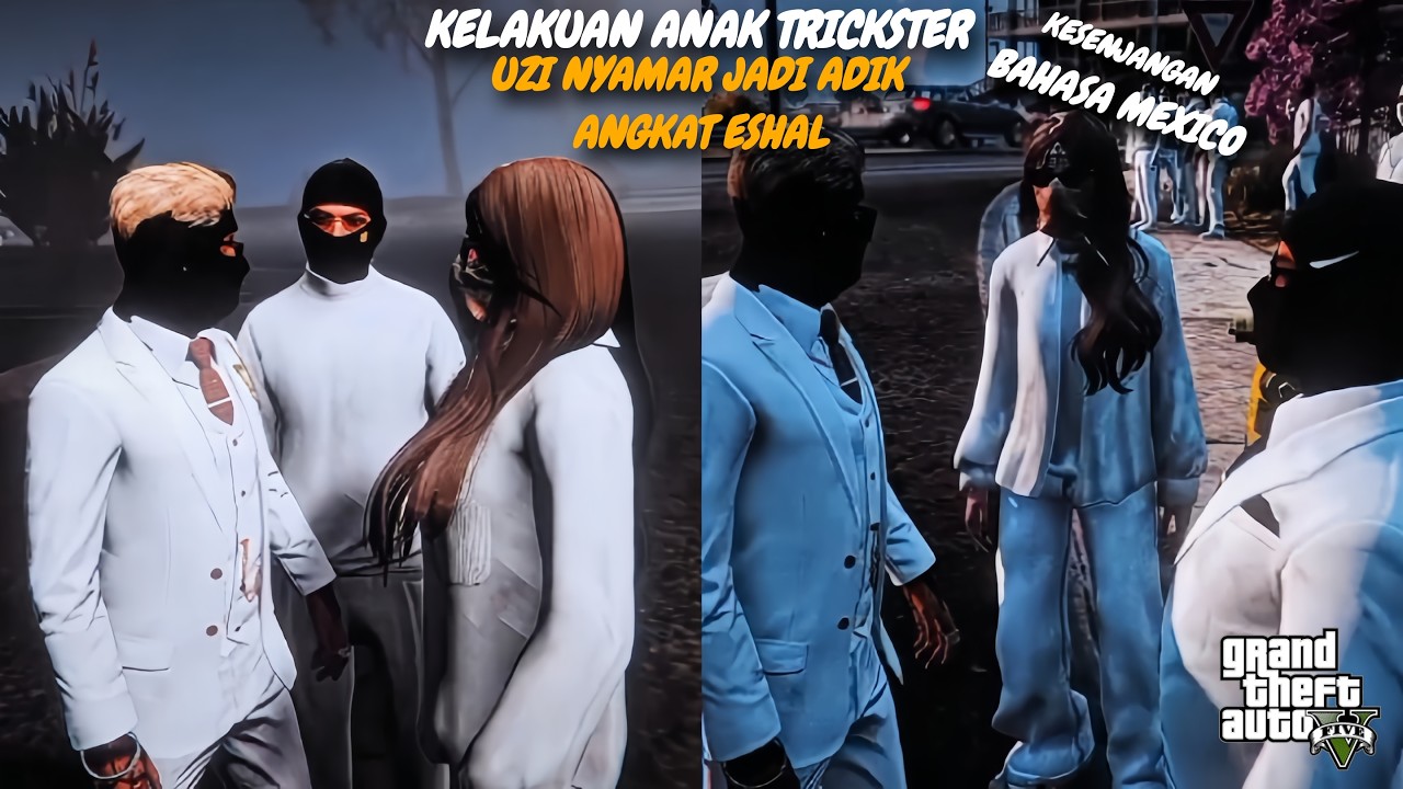 KELAKUAN ANAK TRICKSTER UZI NYAMAR JADI ADIK ANGKAT ESHAL - GTA V ROLEPLAY