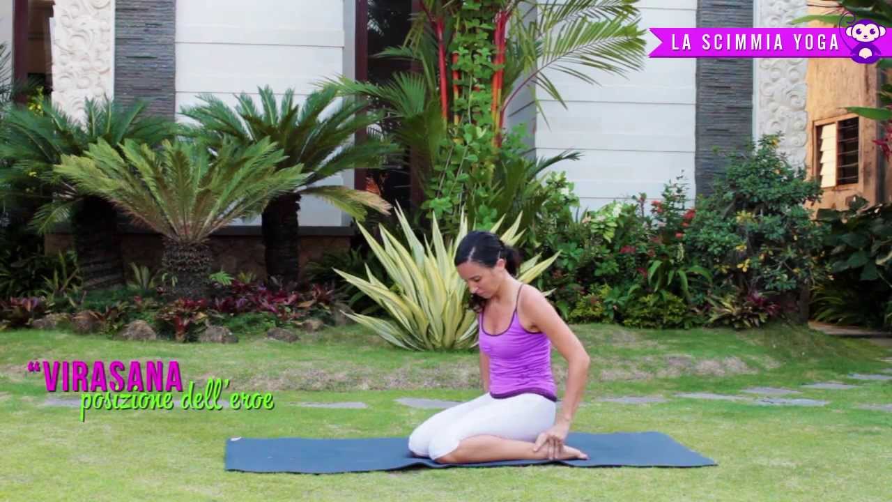 Supta Virasana - stretching gambe