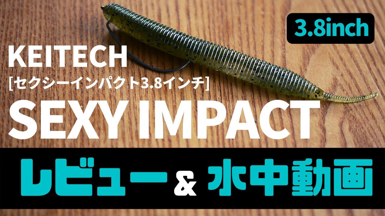 【レビュー&水中動画】ケイテック　セクシーインパクト　3.8インチ【バス釣り/琵琶湖】