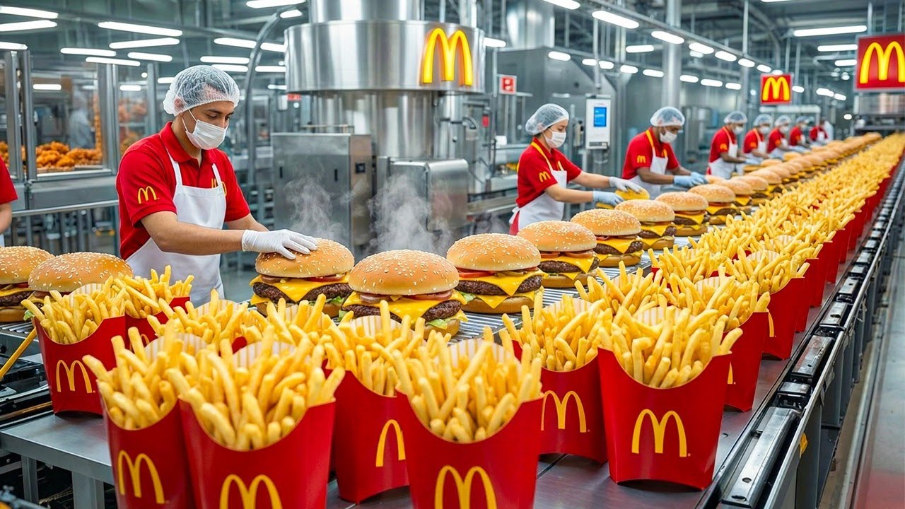 Inside the McDonald&rsquo;s Factory 🍟 | How Fries, Nuggets, Coca-Cola & Pepperoni Are Made (Full Process)