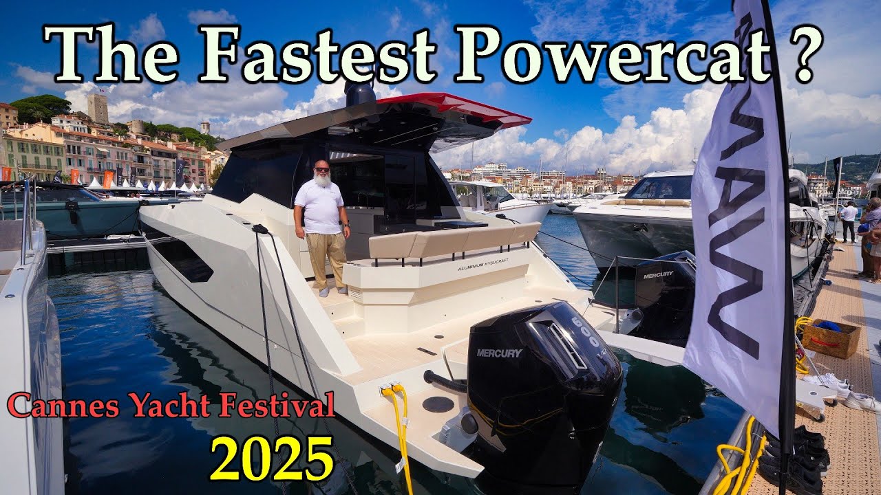 Hydrofoil Powercat Just Changed the Catamaran Game Forever ! Wama 42 Xl (Cannes Yachting Festival)