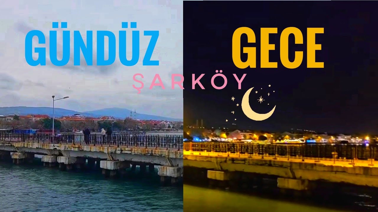 Şarköy'de Kış Sessizliği: Aynı Yer, Gece ve Gündüz ❄️🌊