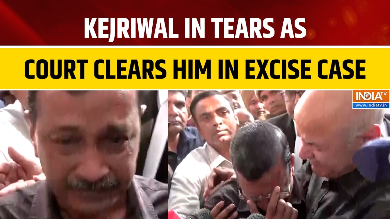 Kejriwal Breaks Down in Tears as Court Clears Him in Excise Case, Says 'I am Kattar Imaandaar'