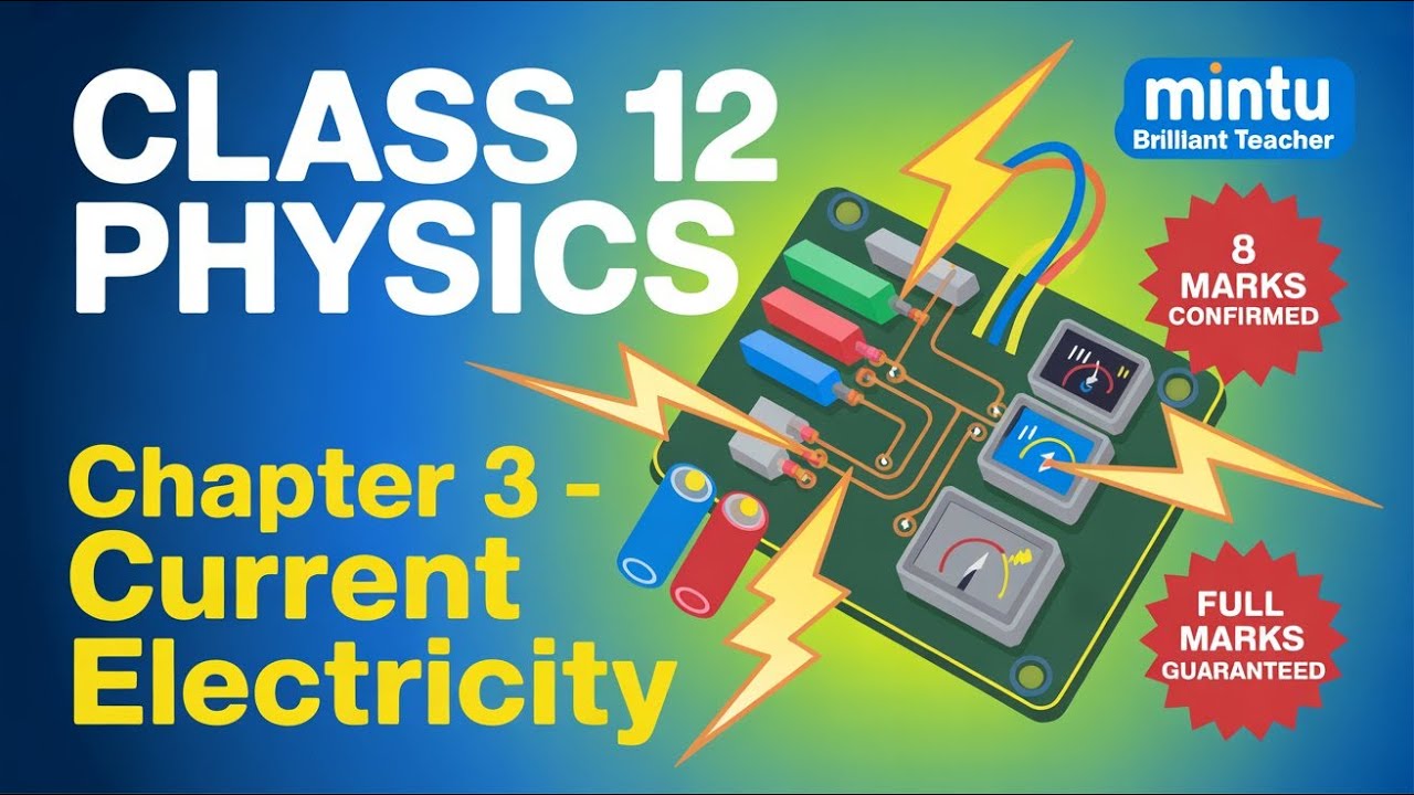 Class 12 Physics Chapter 3 | Current Electricity | 8 Marks Sure 🔥 | Full Marks Guaranteed