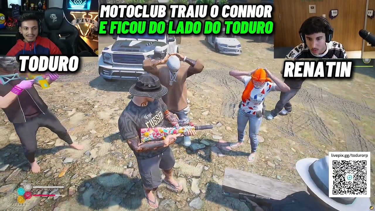 REAÇÃO DO TODURO E RENATIN COM ALAN TRAINDO O CONNOR E R3NDENDO ELE NA REUNIÃO