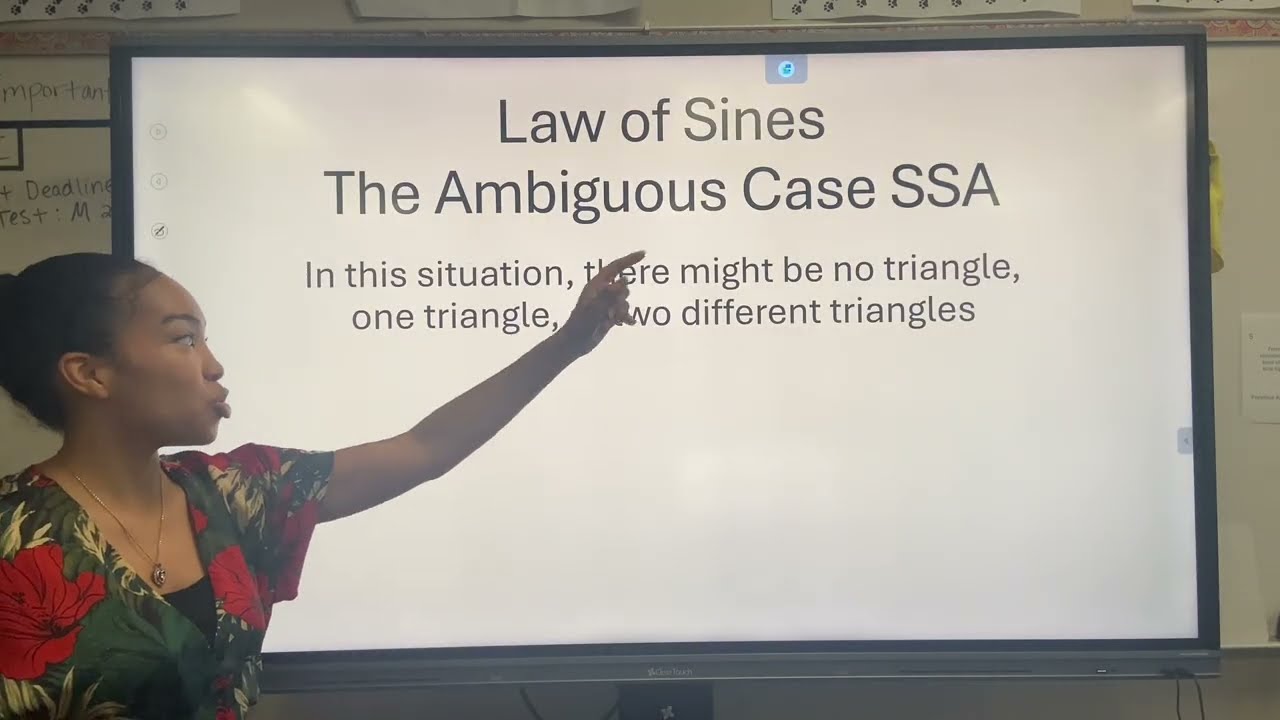 Understanding the Ambiguous Case (SSA) Visually – Why You Can Get 0, 1, or 2 Triangles!