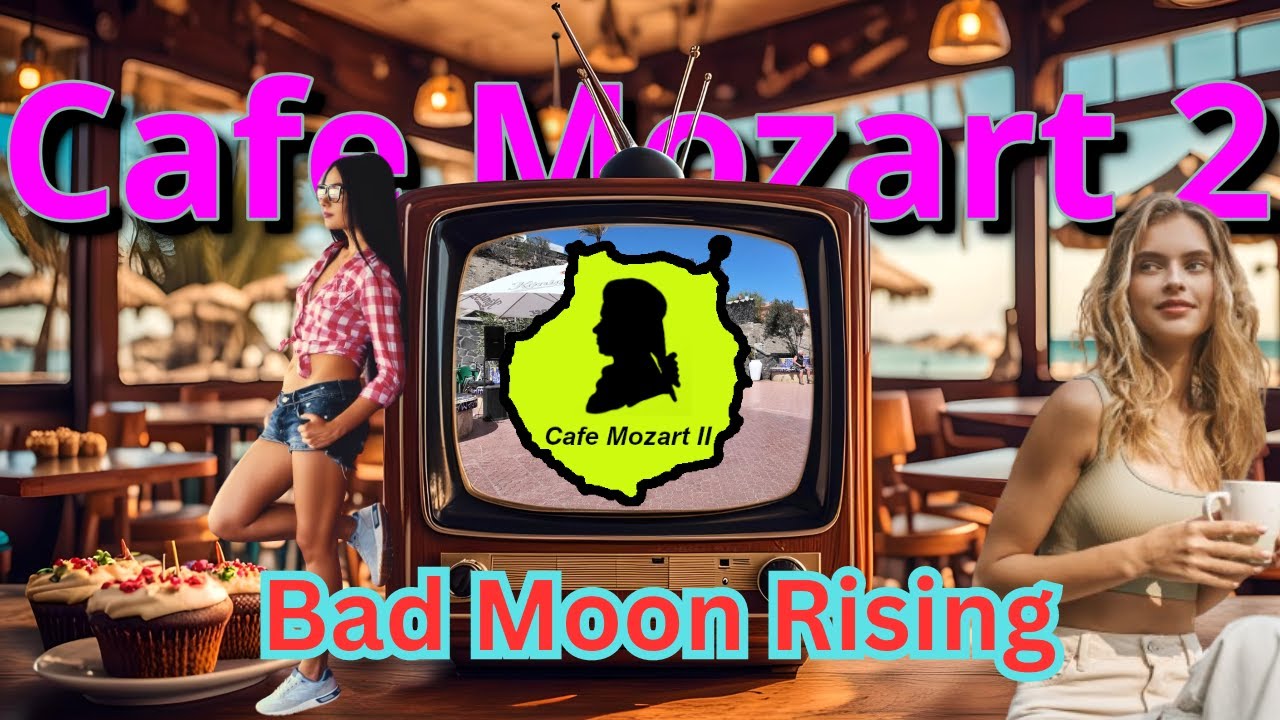 ☀️Cafe Mozart 2 🇪🇸 Playa del Ingles 🌴Triiio - Bad Moon Rising #4k #anexo2 #playadelingles