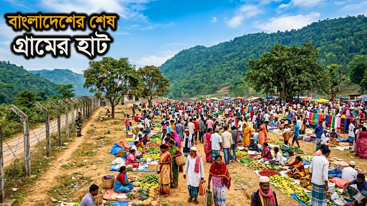 Inside a Busy Border Market | Bangladesh India Border Near Meghalaya
