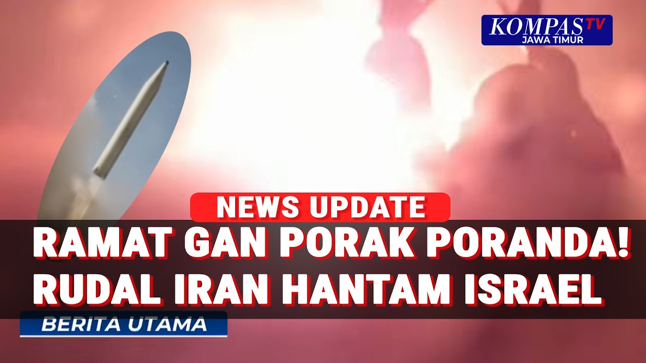 Serangan Rudal Iran Hantam Ramat Gan Israel Apartemen Hancur Stasiun Rusak Parah!