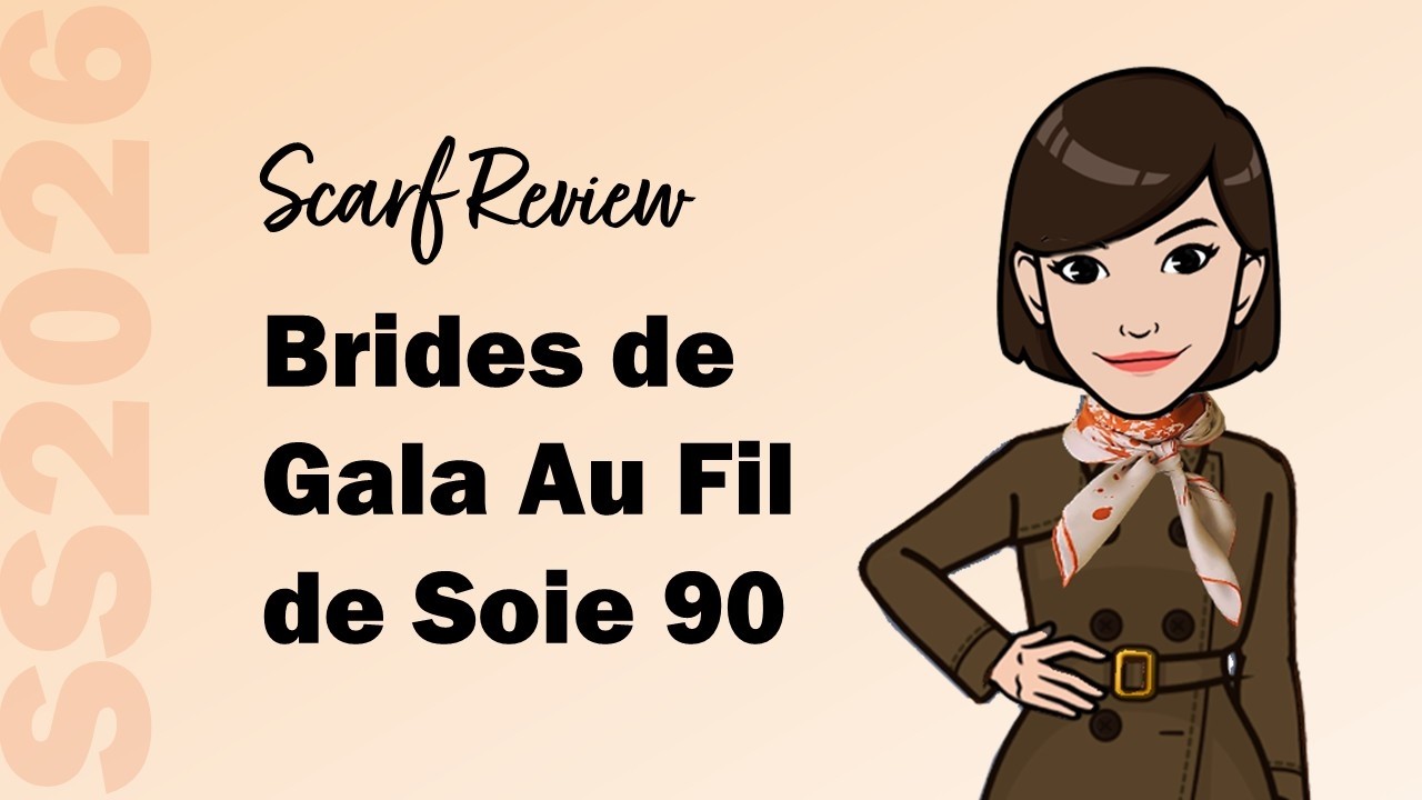 Обзор шарфа Hermès весна/лето 2026: Brides de Gala Au Fil de Soie 90 | Крэнлиплейс